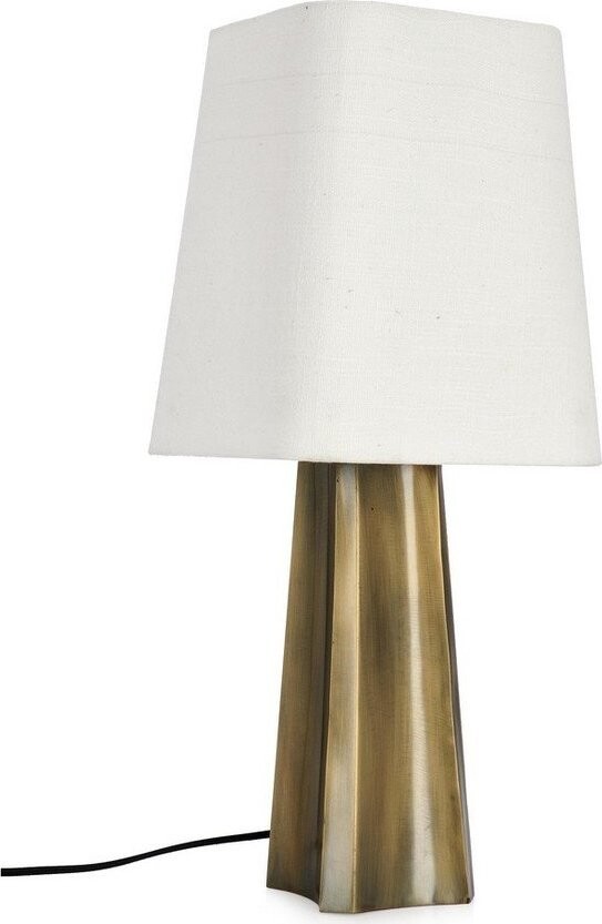 Kovová stolní lampa ve zlaté barvě s textilním stínidlem (výška 61 cm) Tripura – Bizzotto