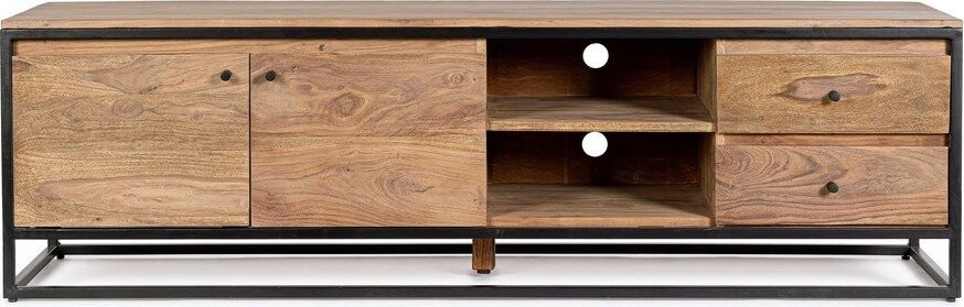 TV stolek z masivu sheesham v přírodní barvě 175x50x45 cm Nartan – Bizzotto