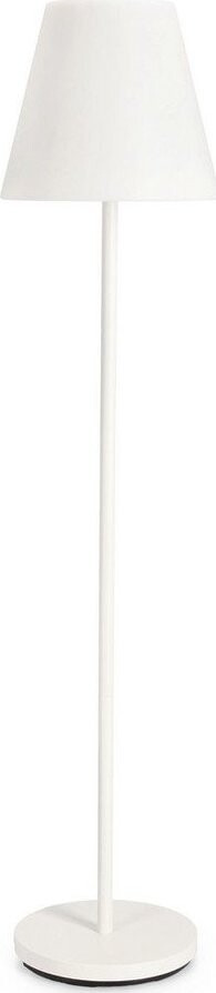Bílá LED stojací lampa na dálkové ovládání/s reproduktorem (výška 150 cm) Solar – Bizzotto