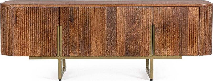 TV stolek z mangového dřeva v přírodní barvě 140x50x42 cm Vilas – Bizzotto