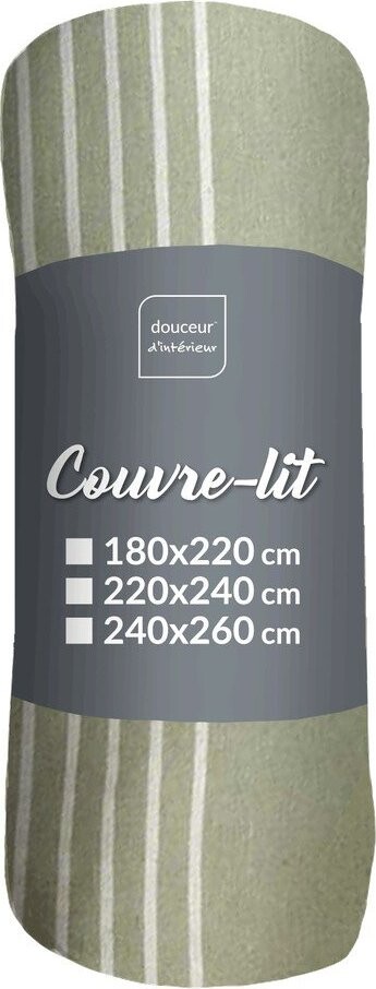 Zelený přehoz 240x260 cm Adele – douceur d'intérieur