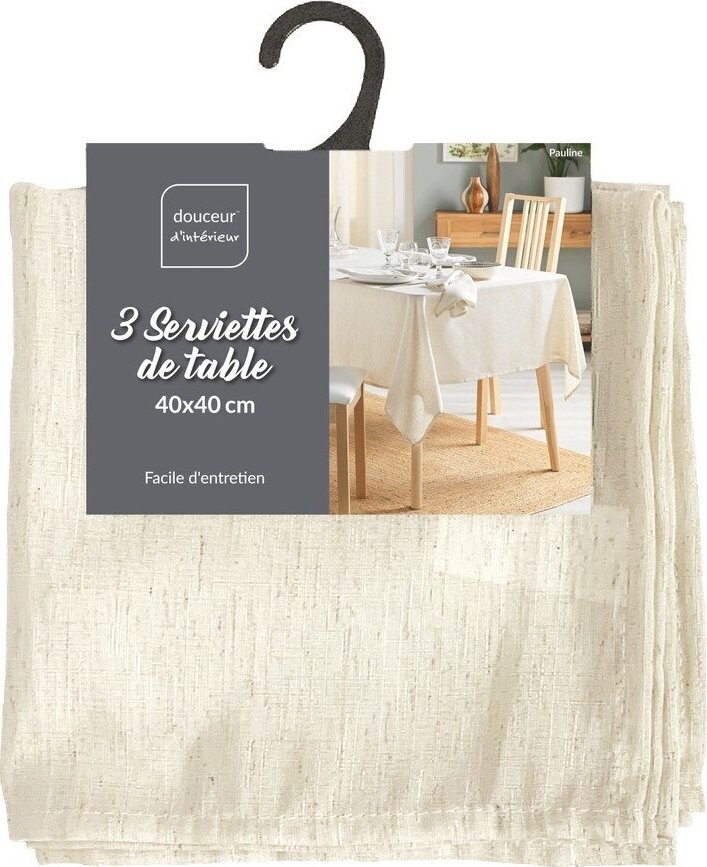 Textilní ubrousek 40x40 cm Pauline – douceur d'intérieur