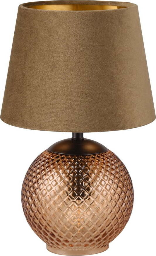 Stolní lampa v bronzové barvě (výška 29 cm) Jonna – Reality