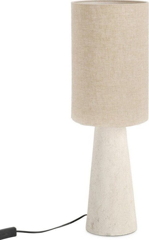Béžová stolní lampa s textilním stínidlem (výška 65,5 cm) Marara – Bizzotto