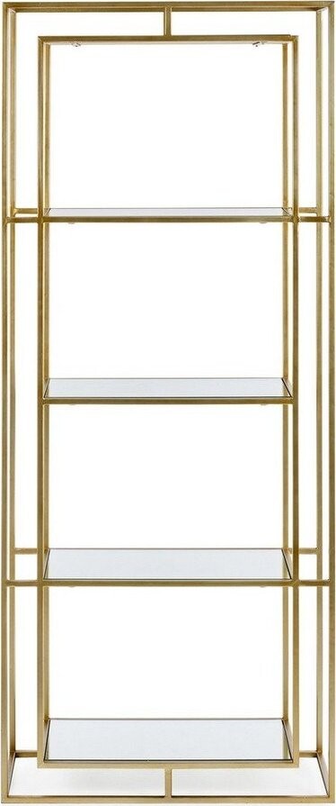 Ocelová knihovna ve zlaté barvě 68x172,5x28 cm Elenor – Bizzotto