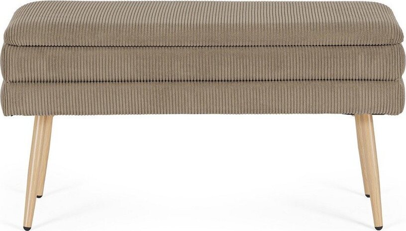 Taupe polstrovaná lavice Olga – Bizzotto