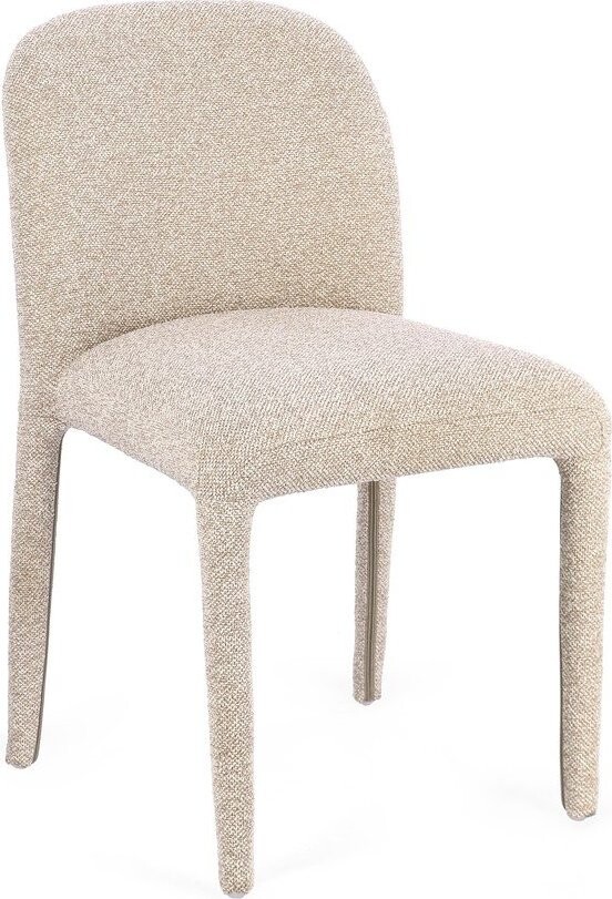 Béžová jídelní židle z materiálu bouclé Antara – Bizzotto