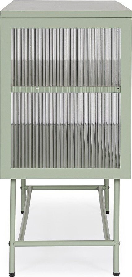 Šalvějově zelená kovová komoda 110x90x43 cm Carey – Yes Everyday
