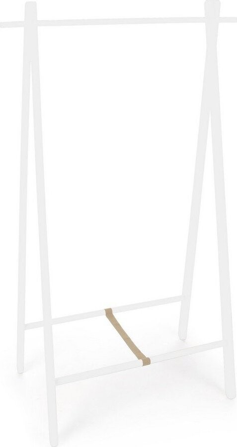 Bílý stojan na oblečení z březového dřeva 91x151x50 cm Daiki – Yes Everyday
