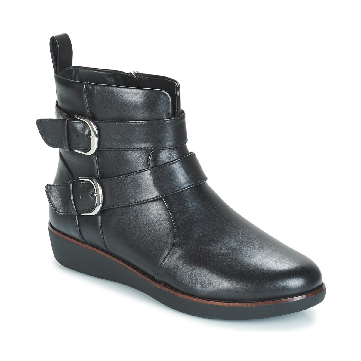 FitFlop  LAILA DOUBLE BUCKLE  Černá