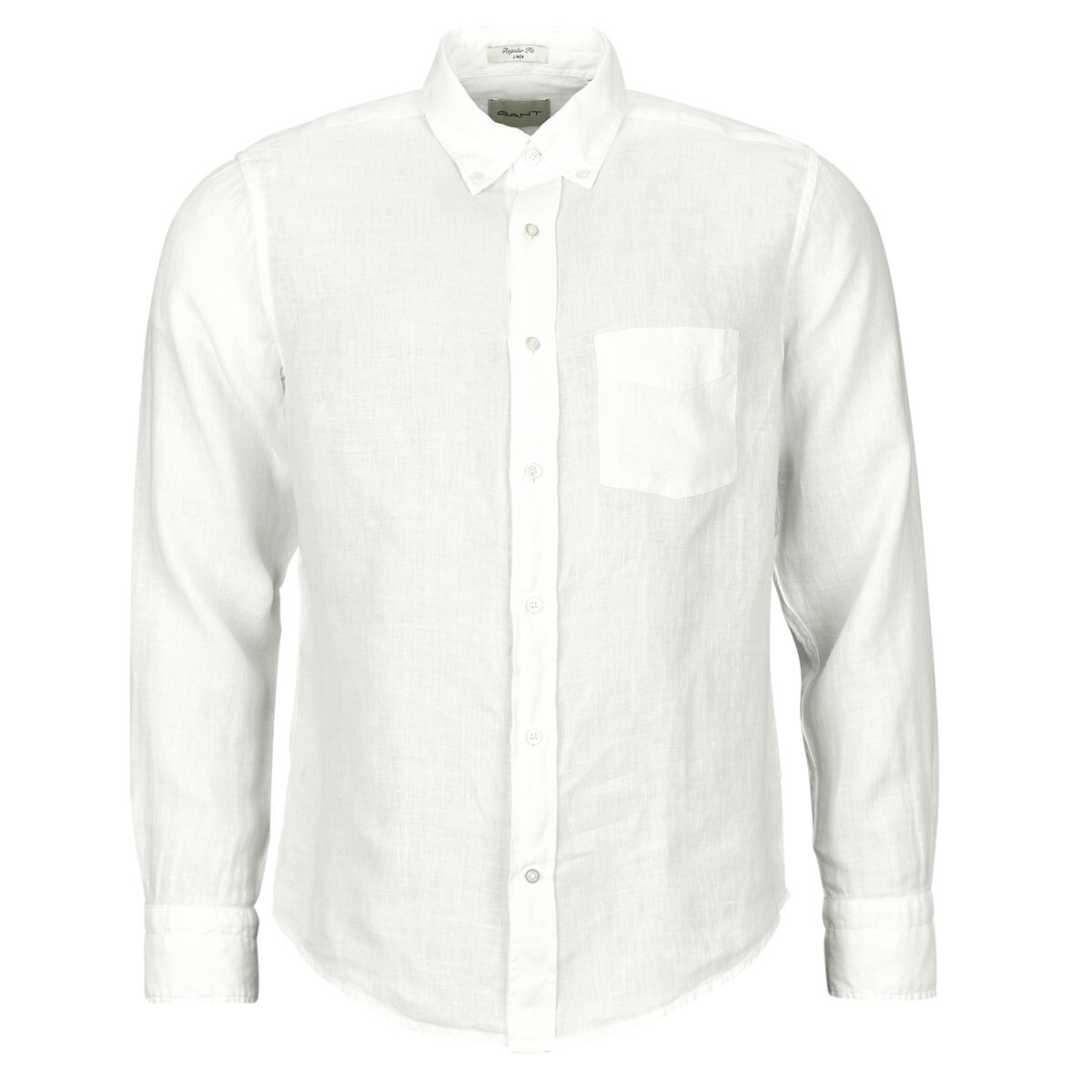 Gant  REG GMNT DYED LINEN SHIRT  Bílá