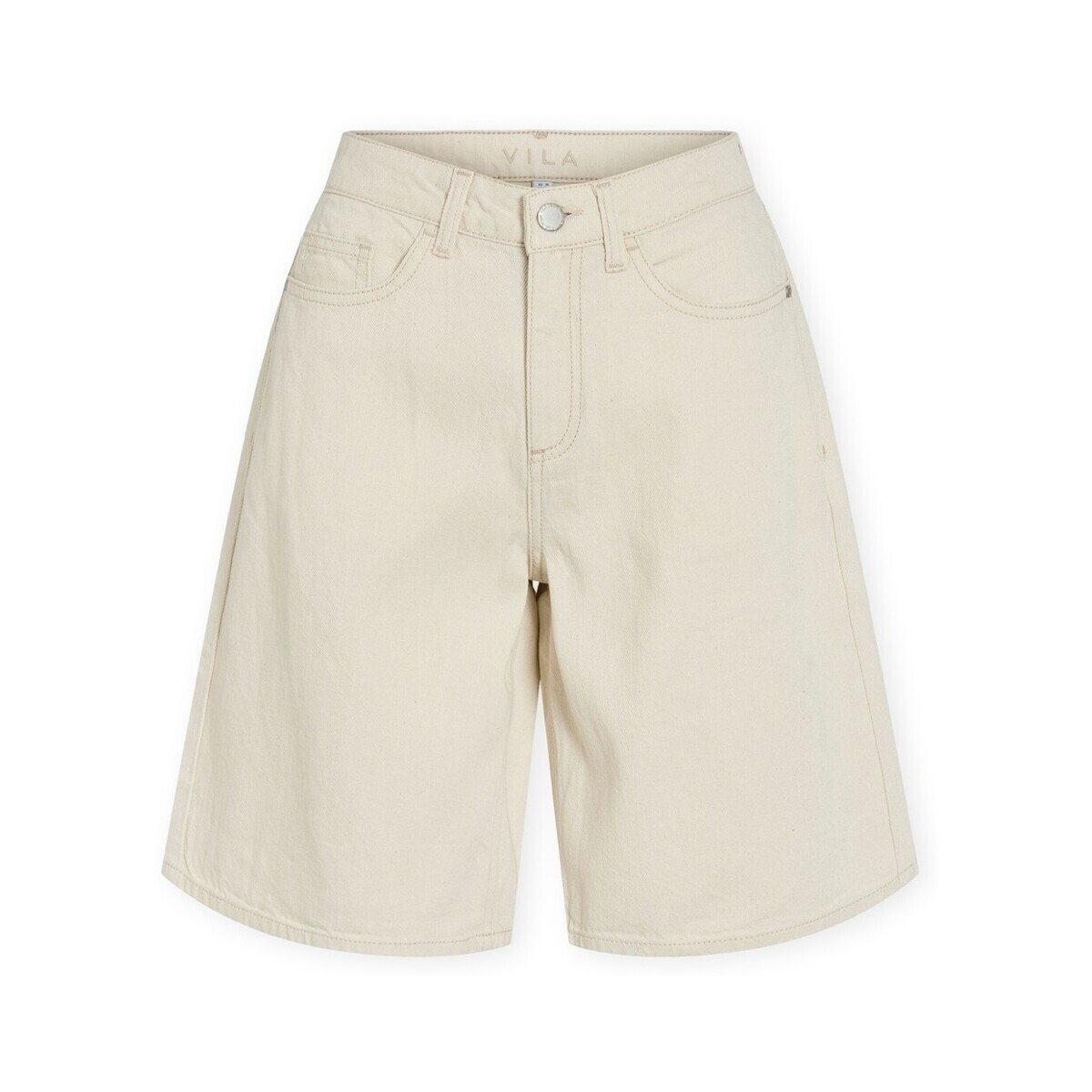 Vila  Maj Denim Shorts - Ecru  Béžová