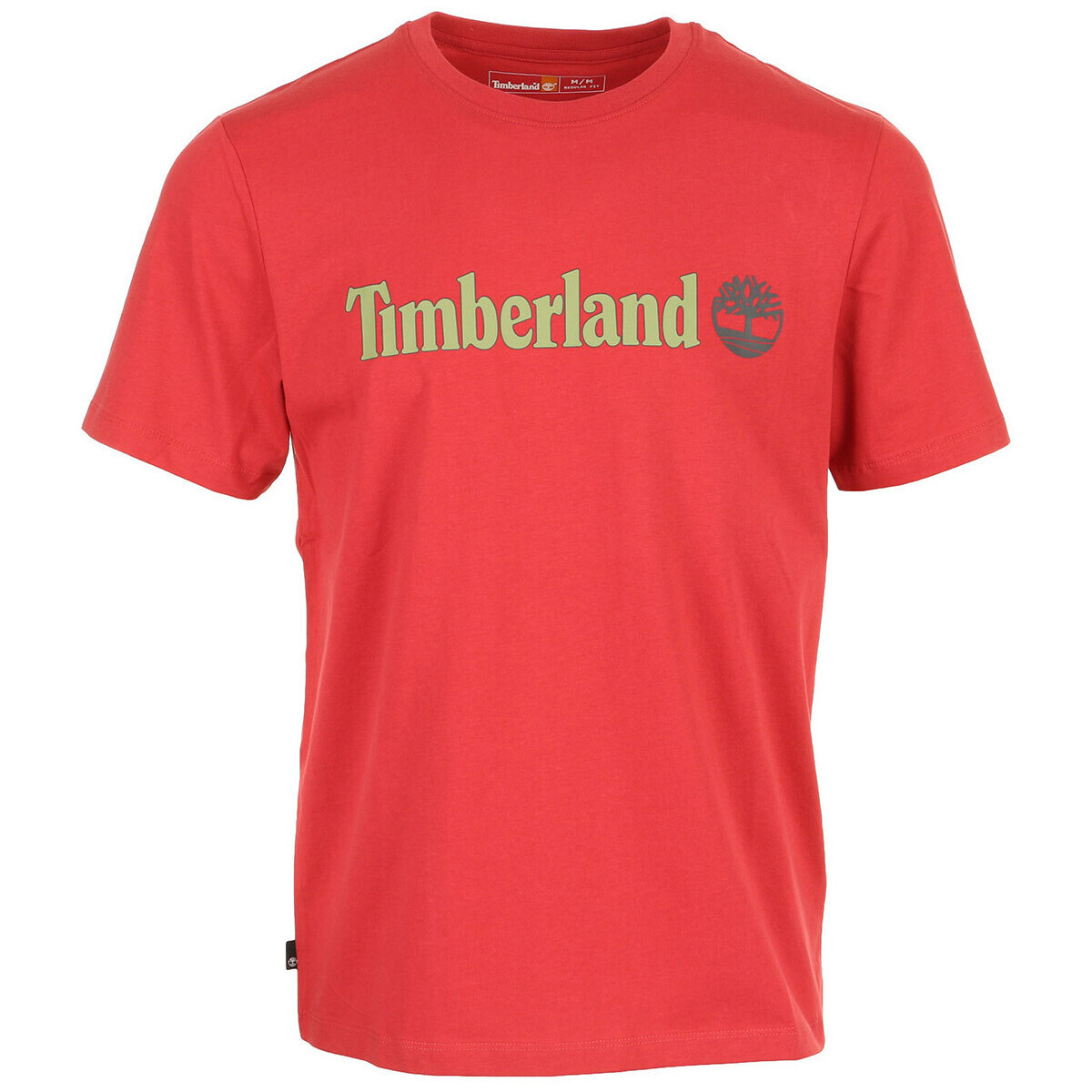 Timberland  Linear Logo Short Sleev  Červená