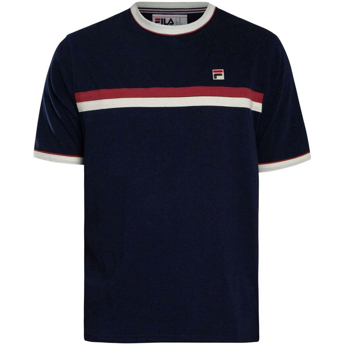 Fila  Rosario T-Shirt  Navy/Gardenia/Garnet  Modrá
