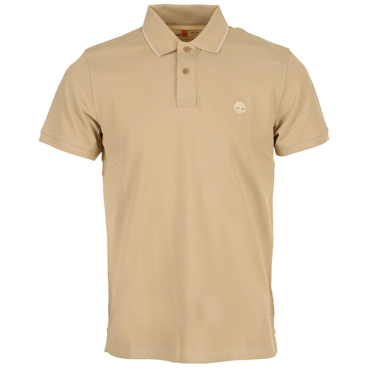 Timberland  Printed Neck Short Slee  Hnědá