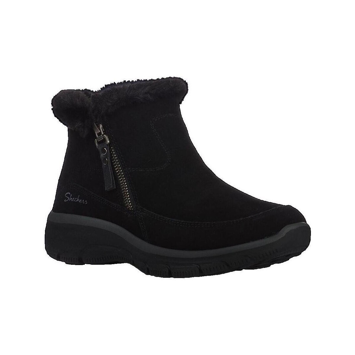 Skechers  Bottines  Easy Going Cool Zip fermeture éclair  Černá