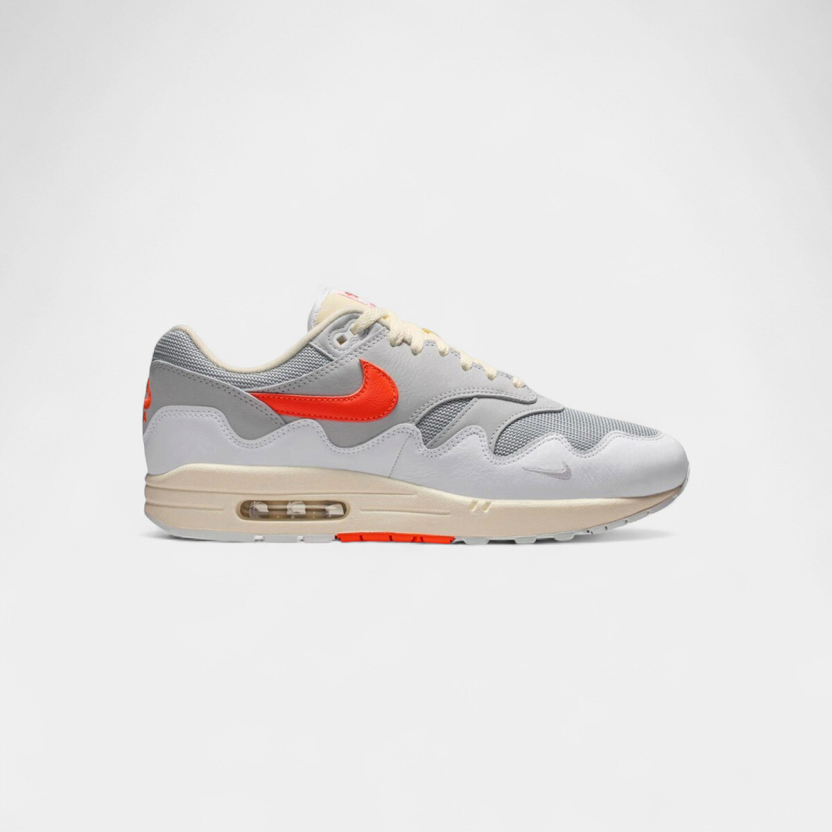 Nike  Air Max 1 Patta Waves White Hyper Crimson (With Bracelet)  Bílá