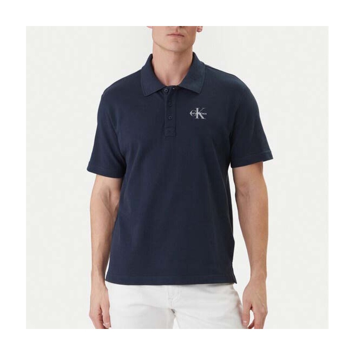 Calvin Klein Jeans  Polos Hombre Modèle Monologo Casual  Modrá
