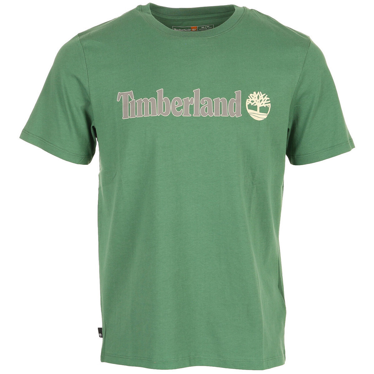 Timberland  Linear Logo Short Sleev  Zelená