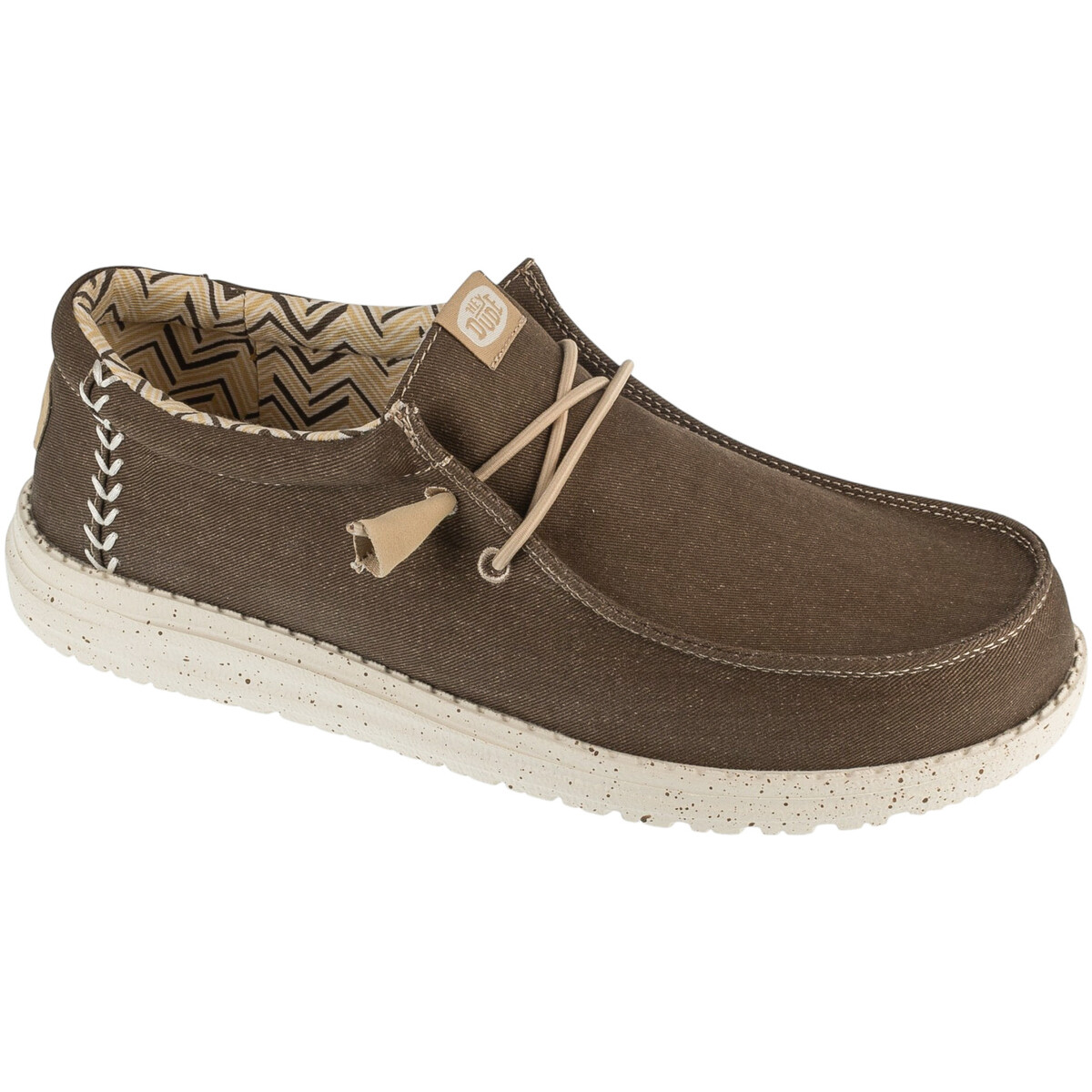 HEYDUDE  Wally Stretch Canvas  Hnědá