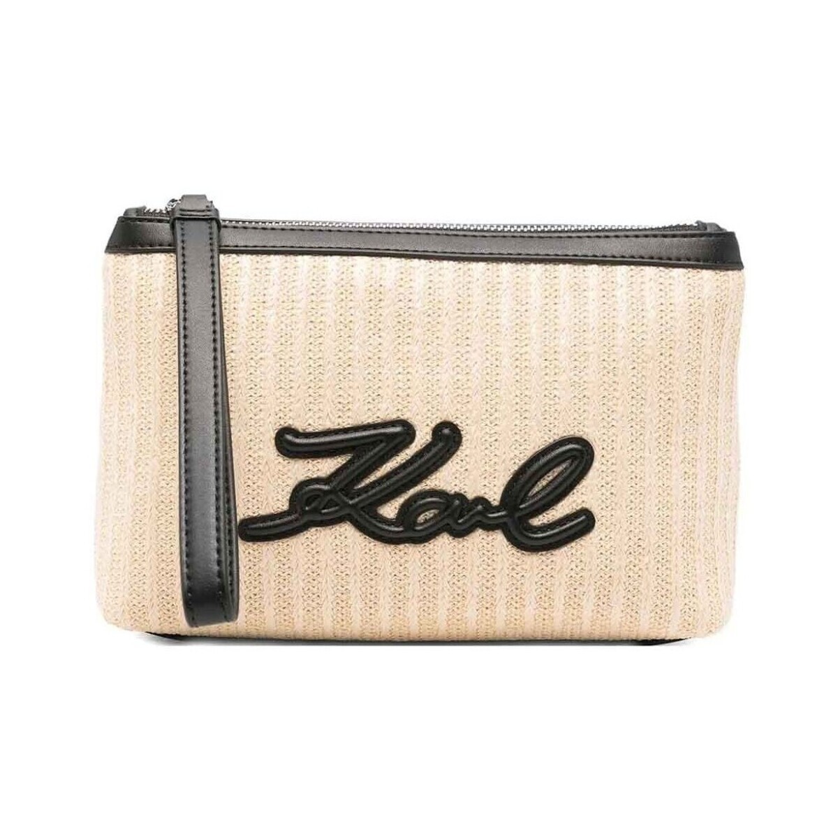 Karl Lagerfeld  Bolsos Mujer Modèle K/signature Raffia Pouch  Béžová