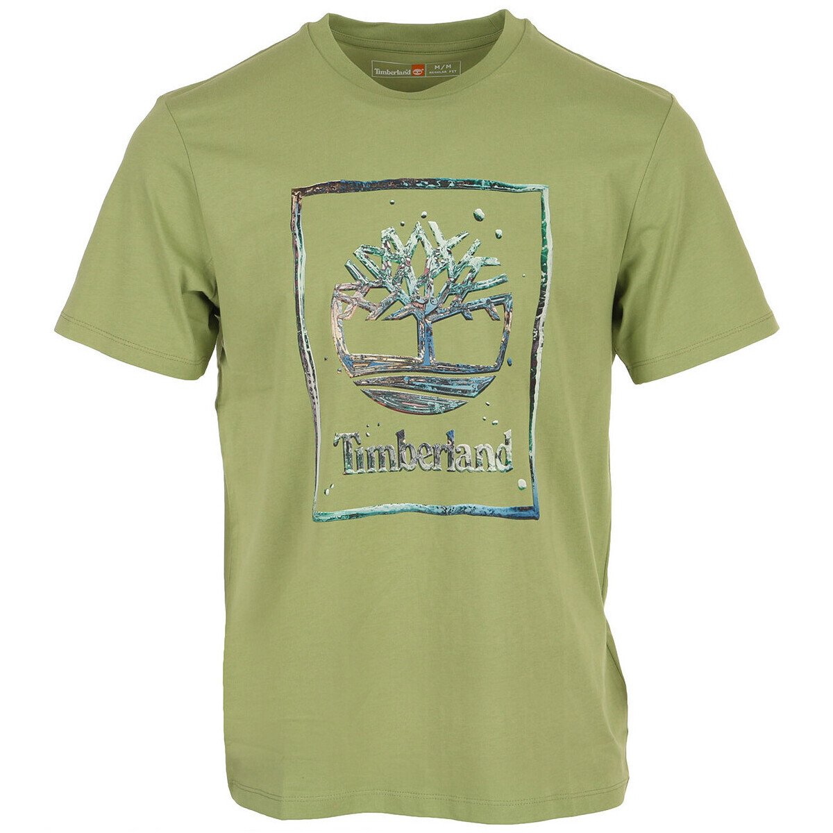 Timberland  Water Stack Logo Short  Zelená