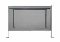 Zástěna Marimex 3 m pro bioklimatickou pergolu, tmavě šedá