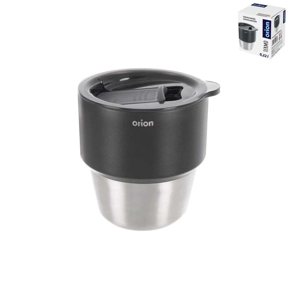 ORION Hrnek termo nerez/plast 220ml  TERMO