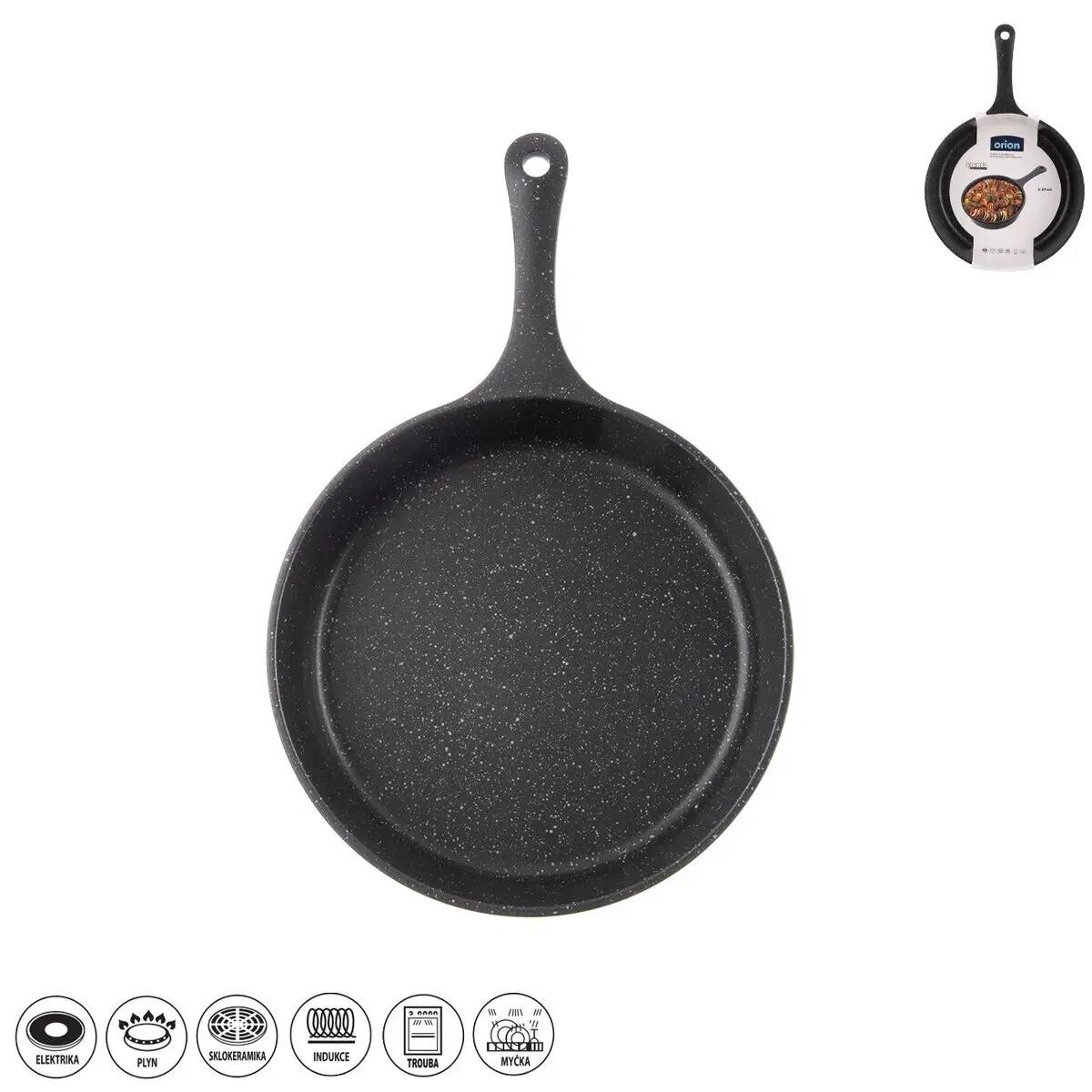 ORION Pánev nepřilnavá ¤24cm zapékací GRANDE vč. indukce
