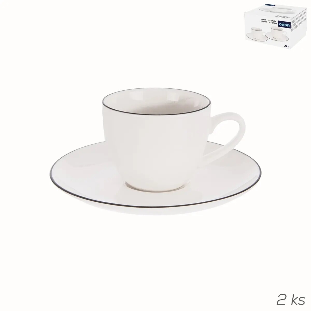 ORION Šapo 100ml porcelán 2ks  DECORA ESPRESSO