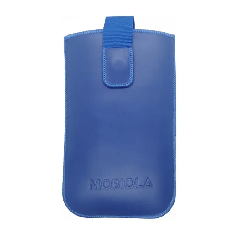 Vysouvací pouzdro pro MOBIOLA MB3020, kožené, modrá