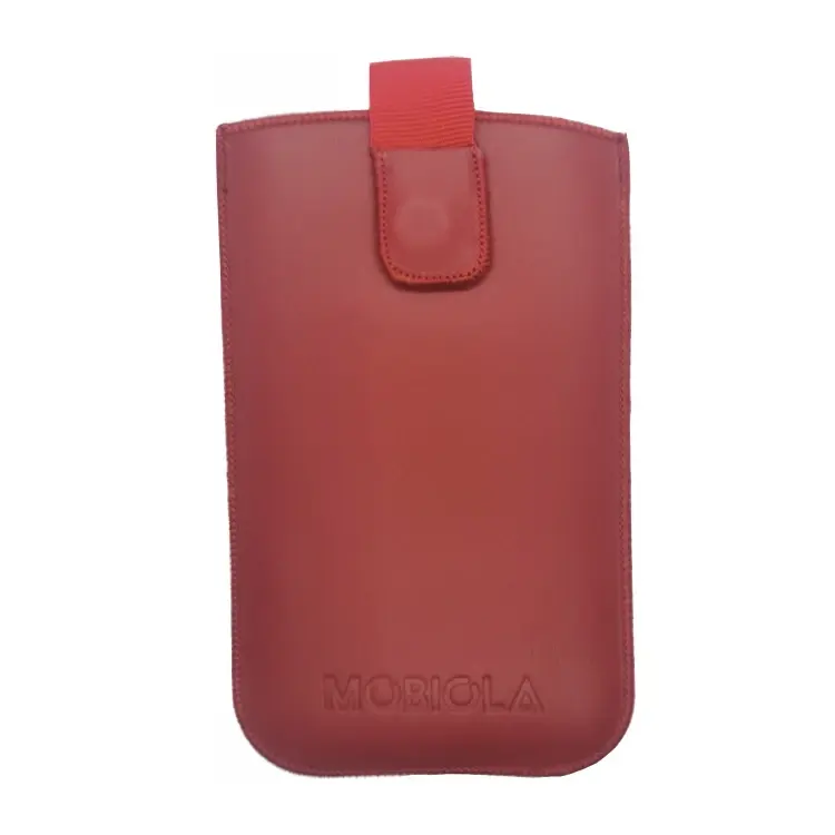 Vysouvací pouzdro pro MOBIOLA MB3020, kožené, červená