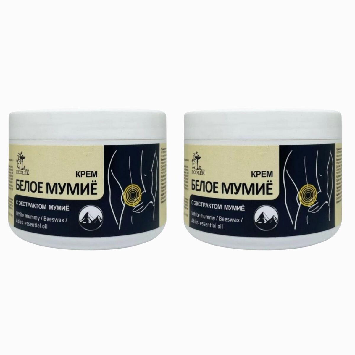 Zvýhodněný set: 2x KOŇSKÁ SÍLA krém/gel bílé mumio na klouby a páteř - 300ml - LekoPro
