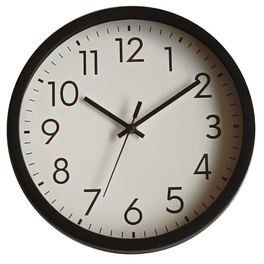 Nástěnné hodiny fi 20cm 3XYLJ25280 BL
