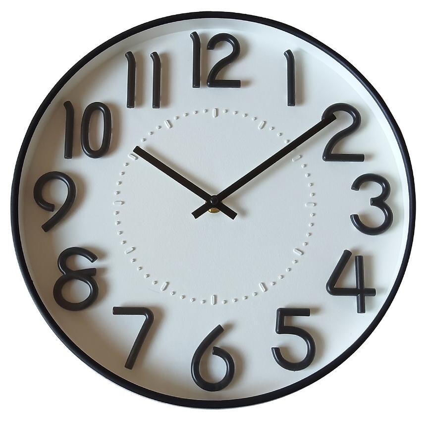 Nástěnné hodiny fi 30cm 3XYLJ25306 WH