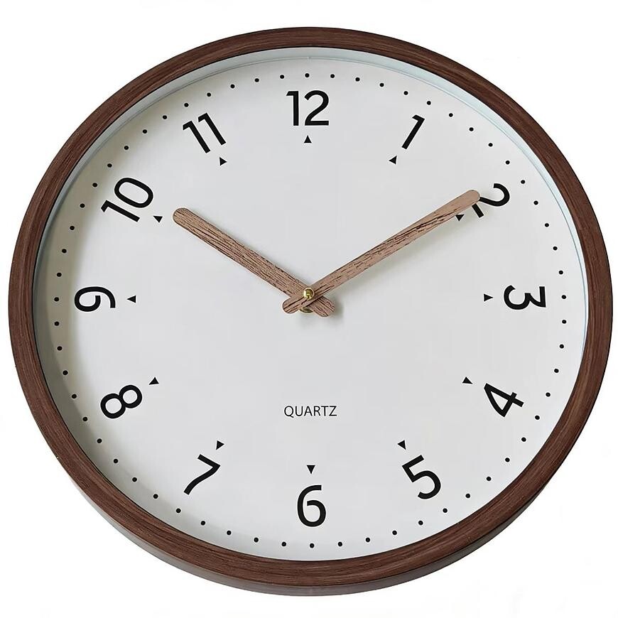 Nástěnné hodiny fi 30cm 3XYLJ25320