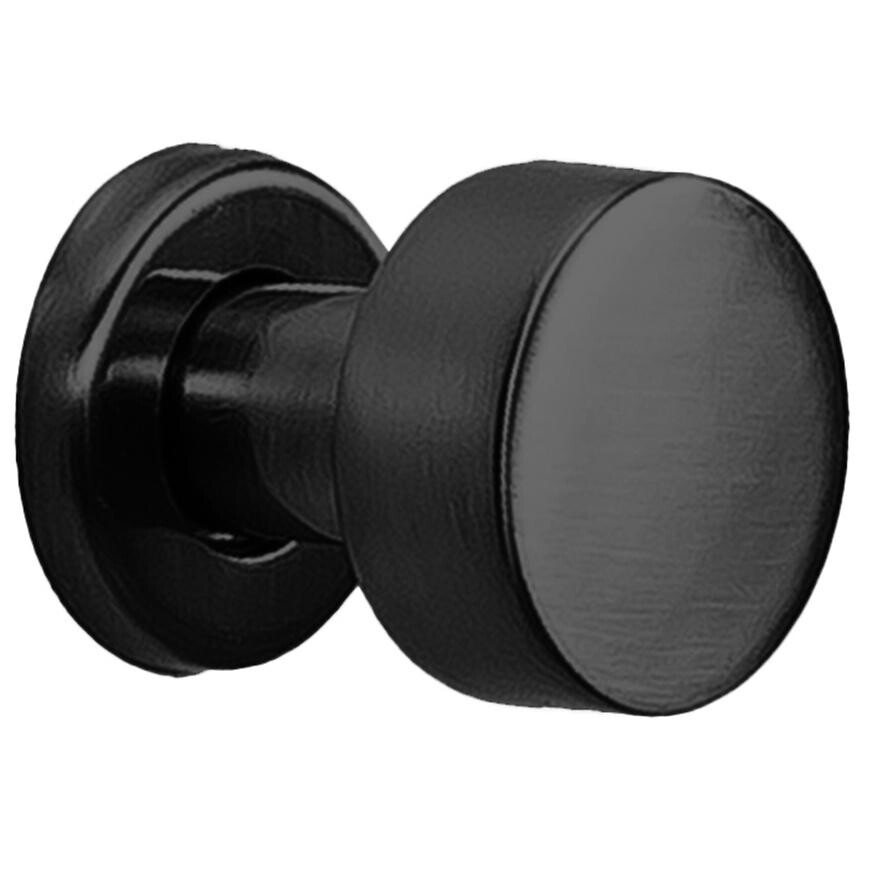 Úchyt knoflík Ring černý mat