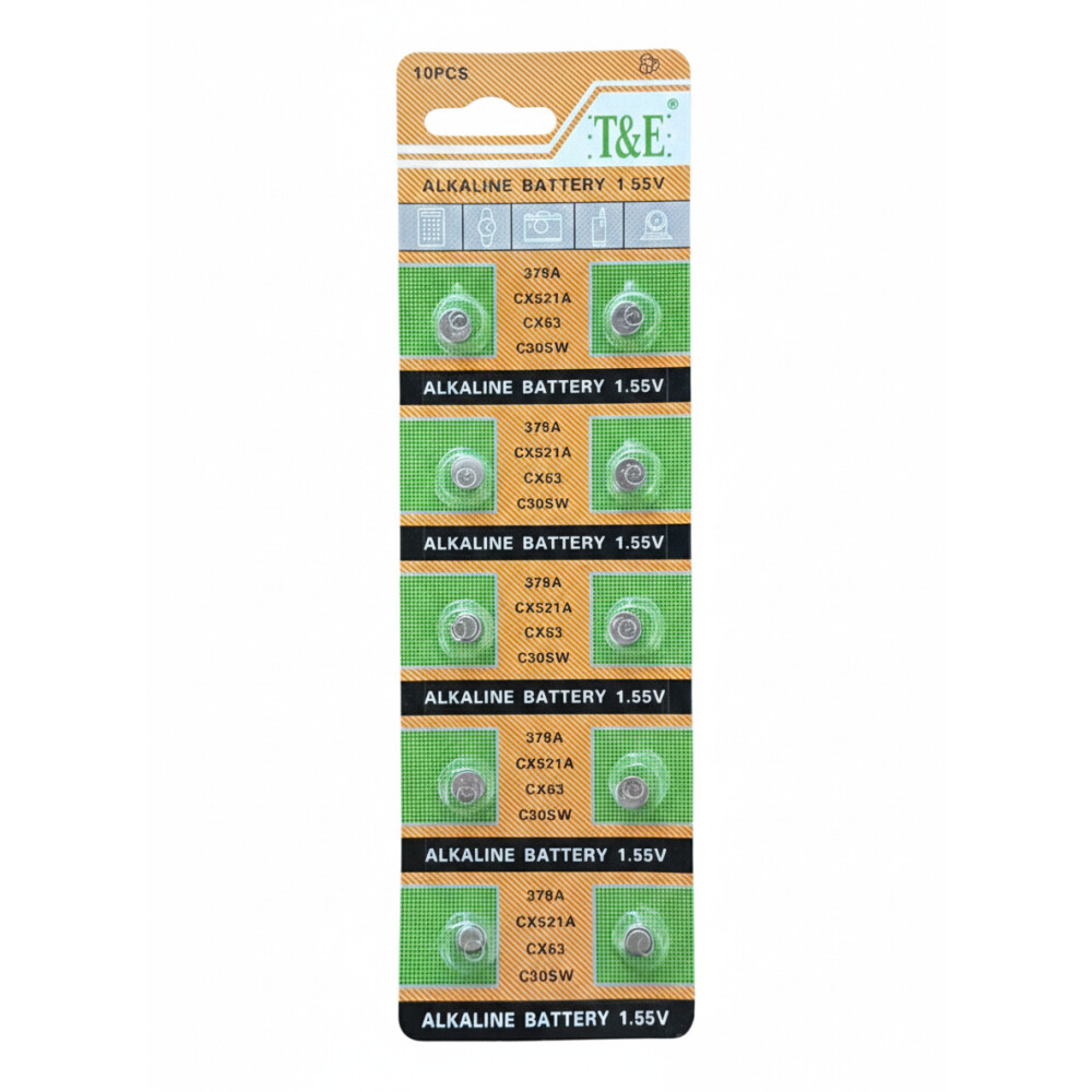 Alkalické knoflíkové baterie 379A 1.55V 10 ks