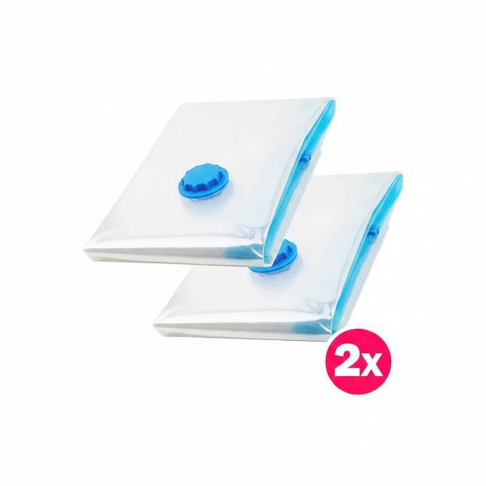 Vakuové úložné sáčky Vacuumbags 60x80 cm 2 ks - průhledný-modrý