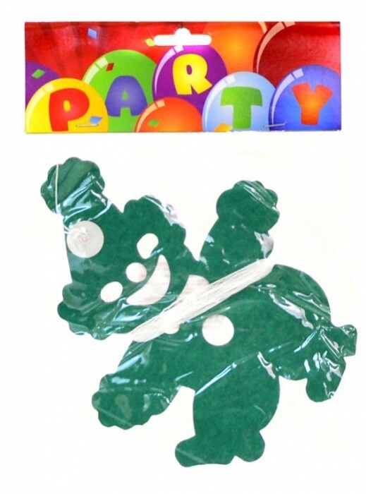 Anděl Papírová girlanda - klauni - 3 m