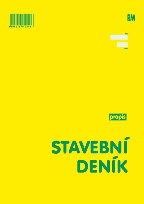P&M Stavební deník A4 propisovací - 1021
