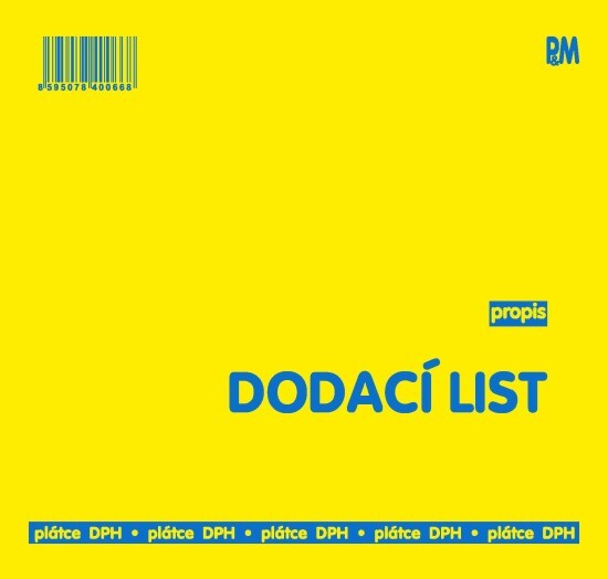 P&M Dodací list plátce 2/3 A4 propisovací - 66