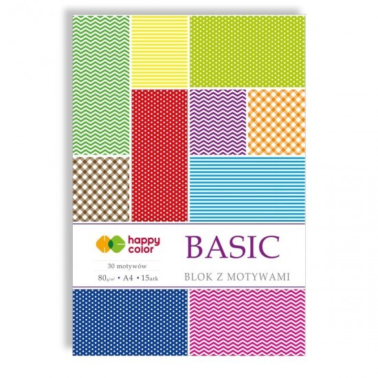 Happy Color Papíry s motivem A4 - Basic - 15 listů - 306456