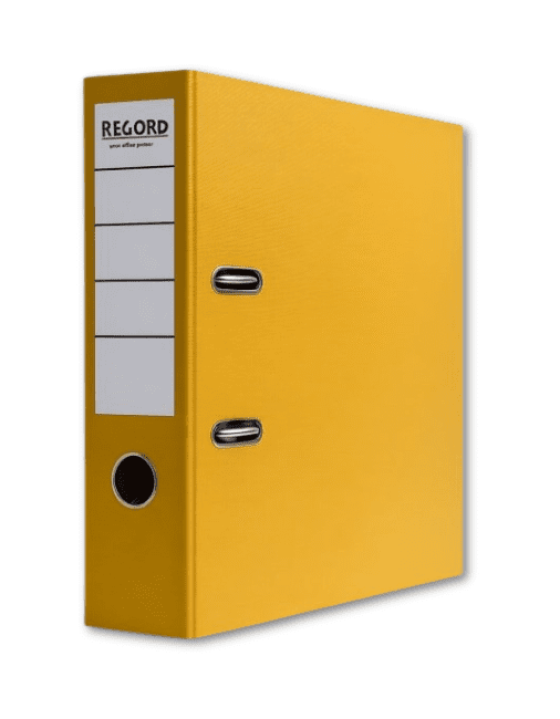 Caesar Office Pákový pořadač A4 REGORD - 7,5 cm - žlutý - R14923 – Caesar Office |  |  |