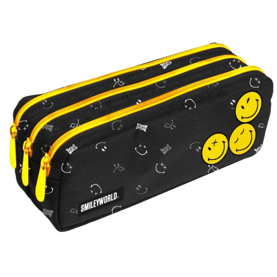 Oxybag Pouzdro etue 3 zipy - Smiley World