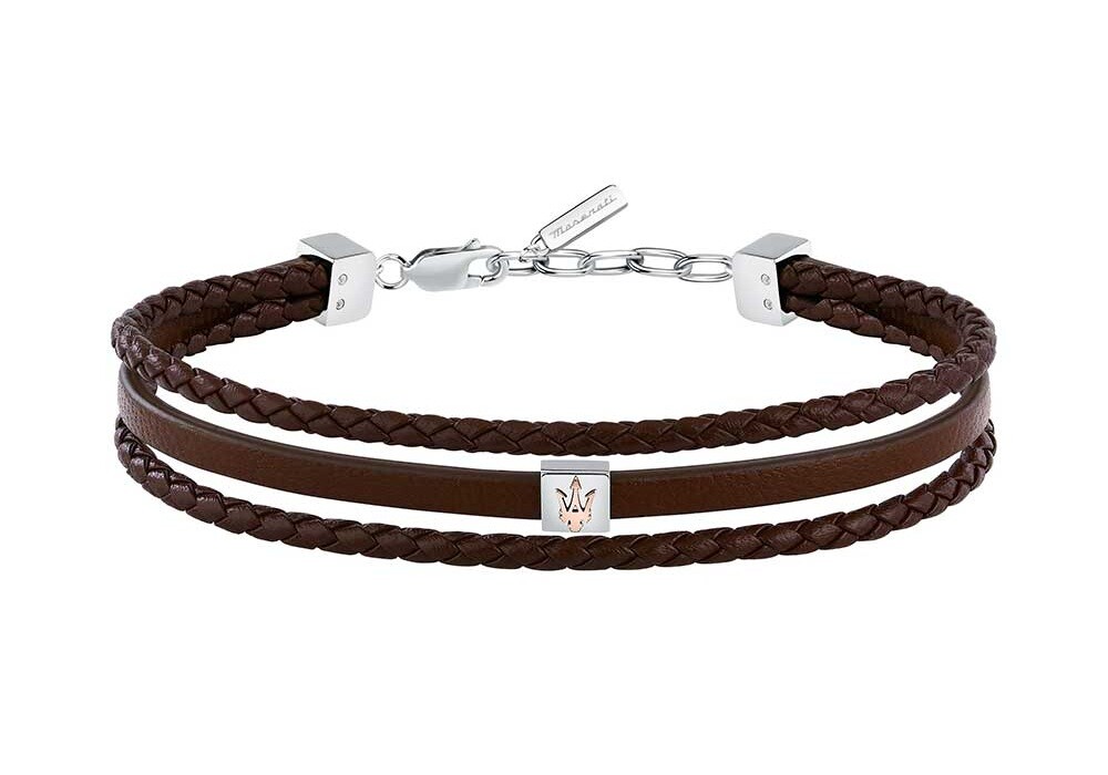 Maserati Trojitý kožený náramek Leather JM525AVE33