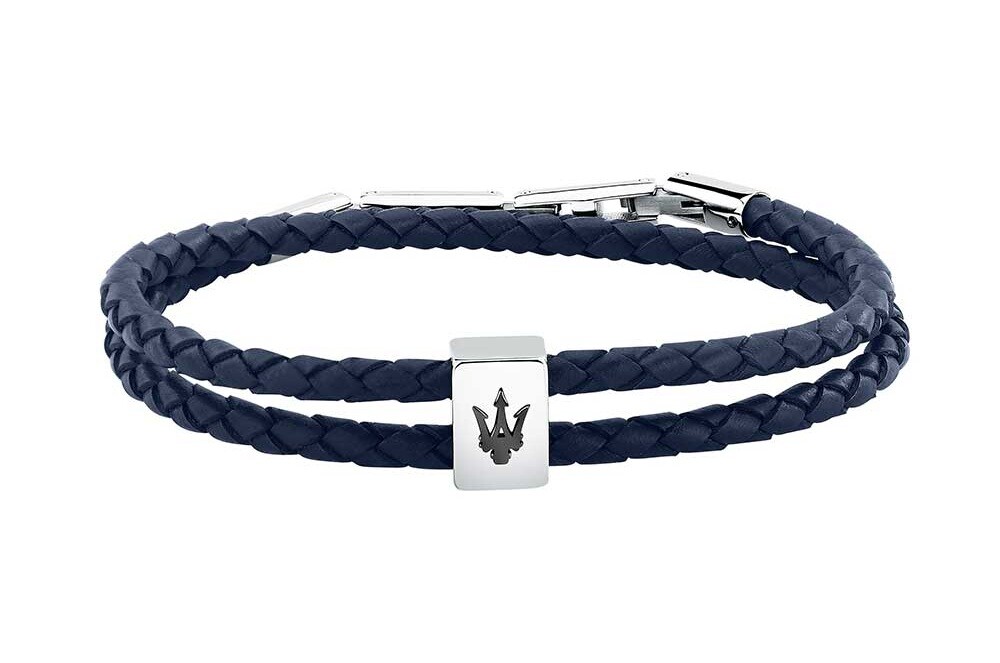 Maserati Dvojitý kožený náramek Leather JM226AVE46