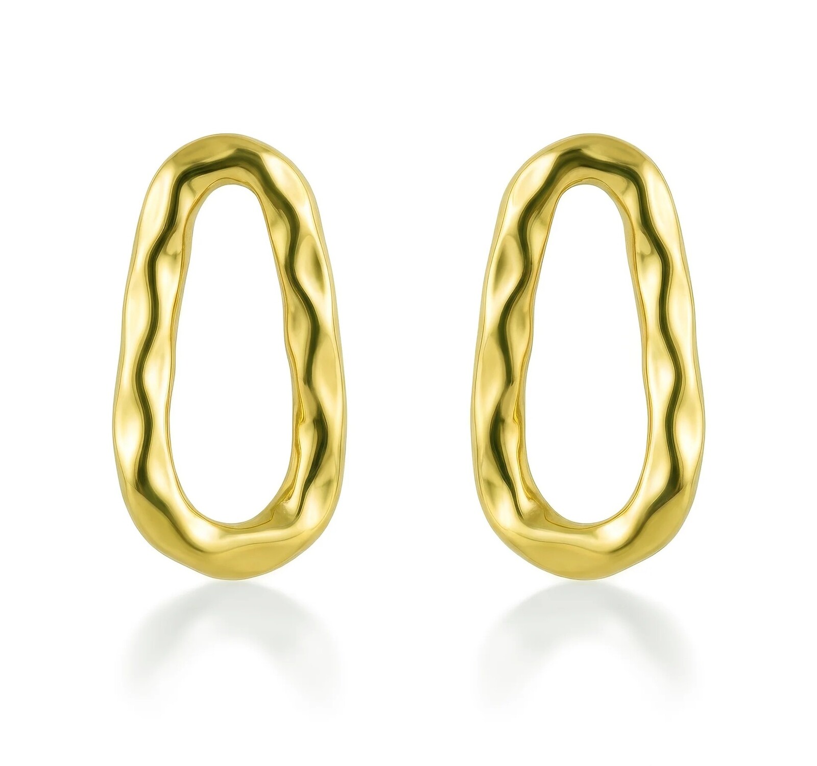 Victoria Walls Moderní pozlacené náušnice Lurelia Gold VWE260774G