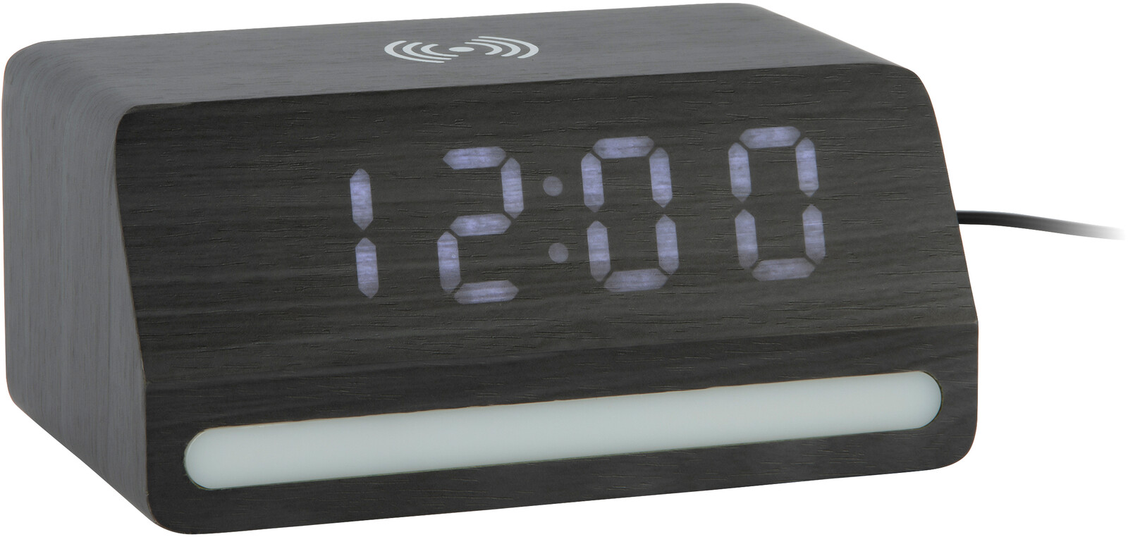 Karlsson LED hodiny-budík 6078BK Karlsson s nabíječkou 6078BK