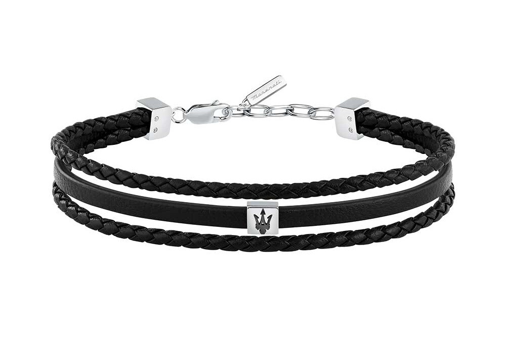 Maserati Trojitý kožený náramek Leather JM525AVE32
